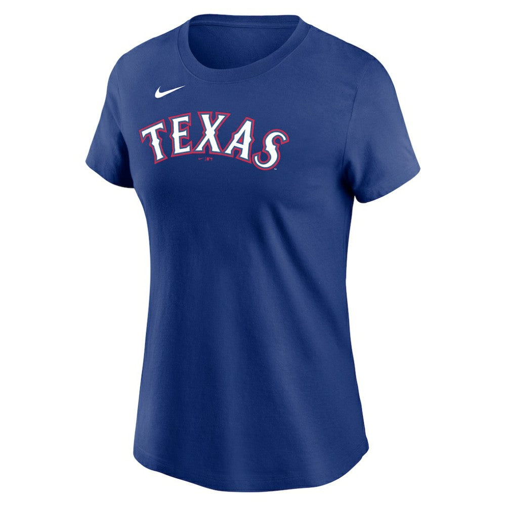 Jacob deGrom Texas Rangers Women's 2023 Name & Number T-Shirt - Royal | Nike