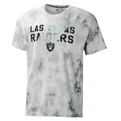 Las Vegas Raiders MSX by Michael Strahan Resolution Tie-Dye Raglan T-Shirt - Gray sale