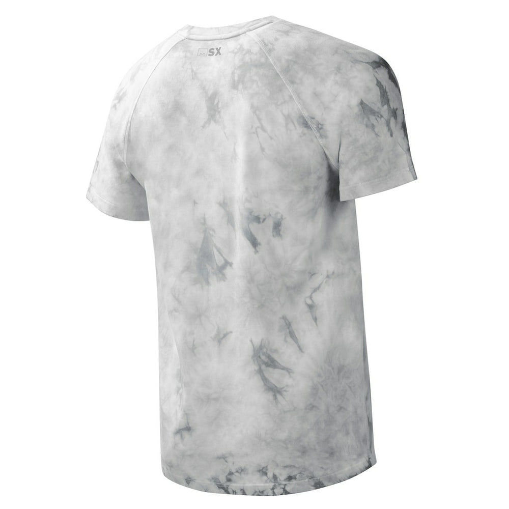 Las Vegas Raiders MSX by Michael Strahan Resolution Tie-Dye Raglan T-Shirt - Gray sale