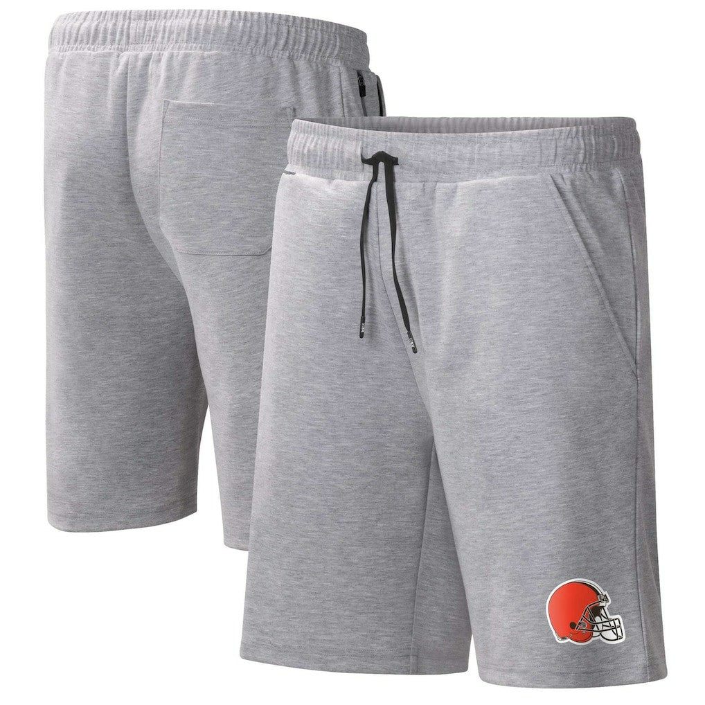 Cleveland Browns MSX by Michael Strahan Trainer Shorts - Heather Gray for sale