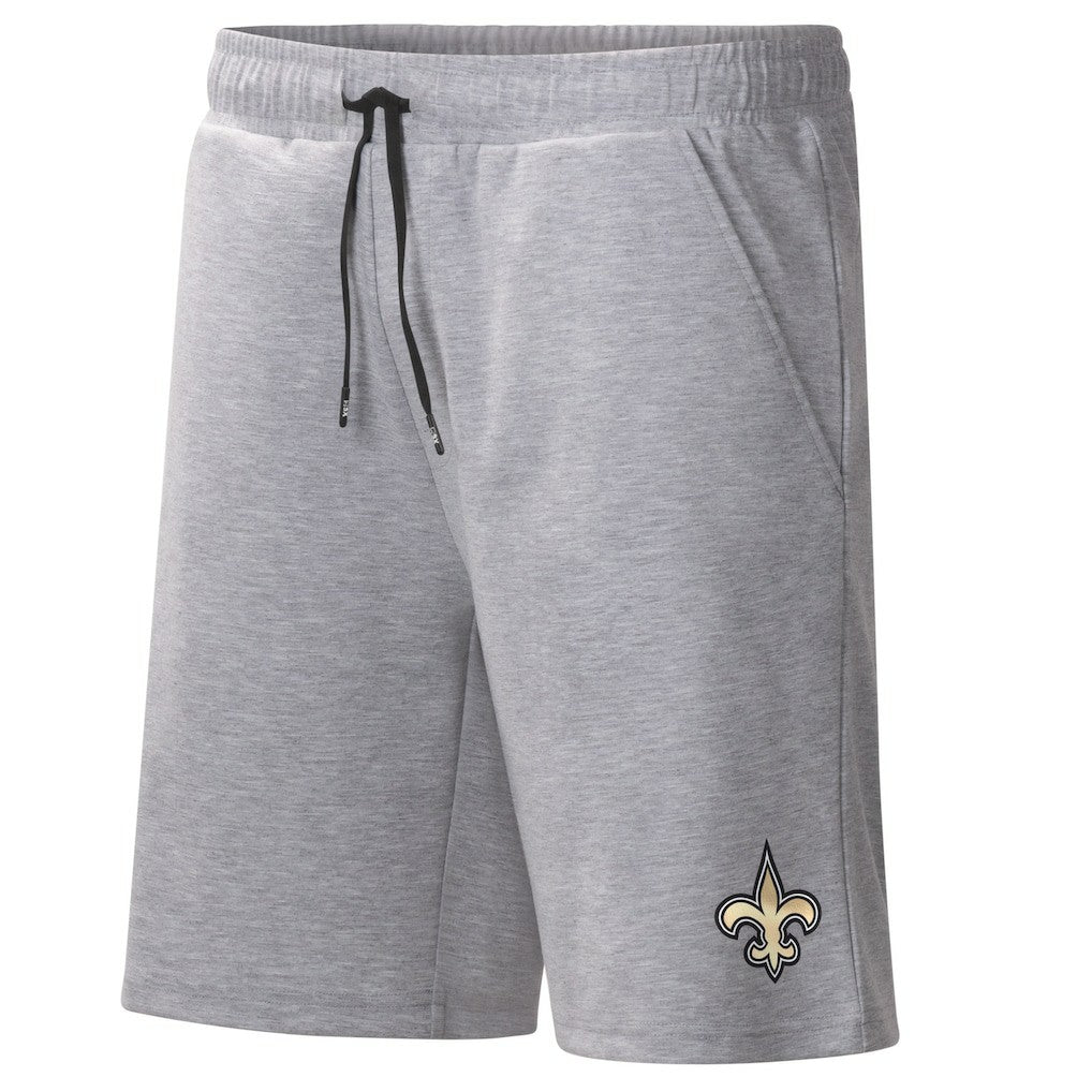 New Orleans Saints MSX by Michael Strahan Trainer Shorts - Heather Gray for sale