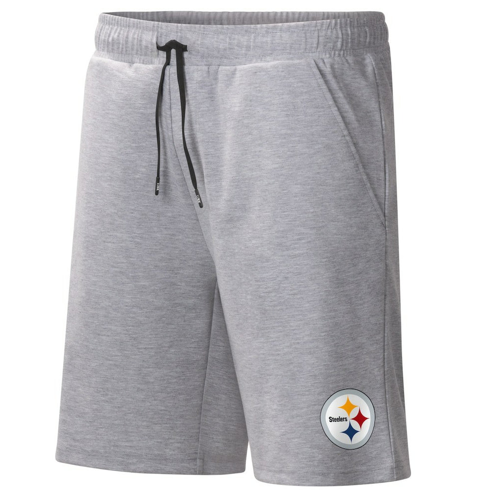 Pittsburgh Steelers MSX by Michael Strahan Trainer Shorts - Heather Gray on sale