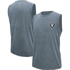 Las Vegas Raiders MSX by Michael Strahan Warm Up Sleeveless T-Shirt - Gray on sale