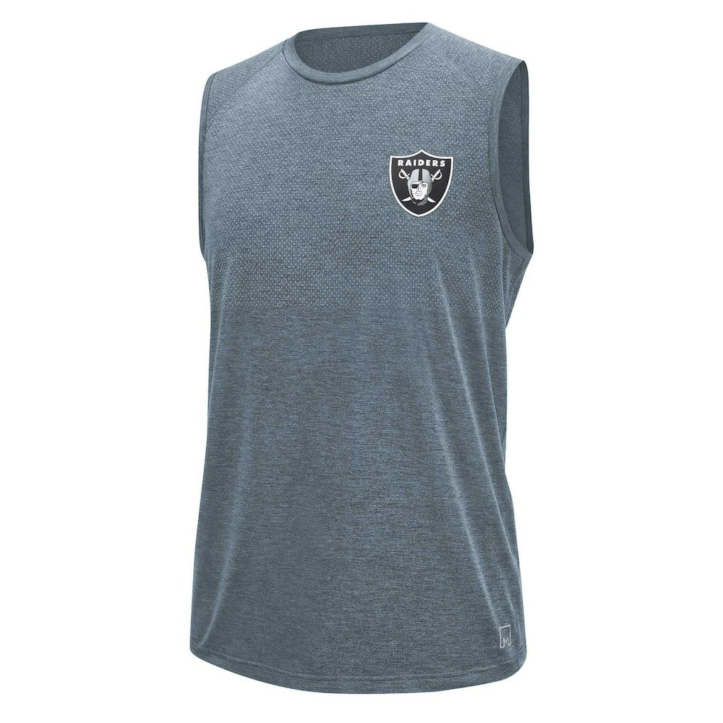 Las Vegas Raiders MSX by Michael Strahan Warm Up Sleeveless T-Shirt - Gray on sale