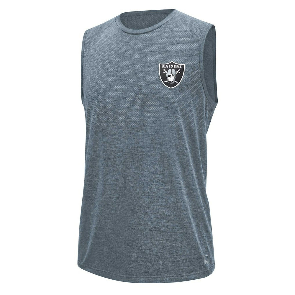 Las Vegas Raiders MSX by Michael Strahan Warm Up Sleeveless T-Shirt - Gray on sale