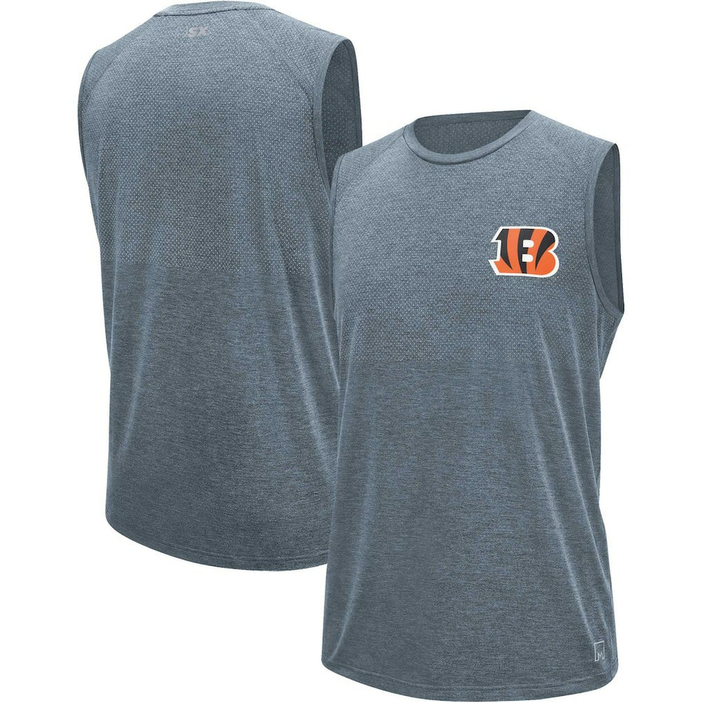 Cincinnati Bengals MSX by Michael Strahan Warm Up Sleeveless T-Shirt - Gray discount