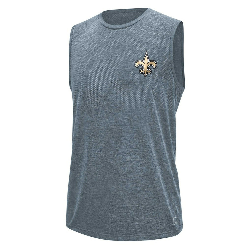 New Orleans Saints MSX by Michael Strahan Warm Up Sleeveless T-Shirt - Gray on sale