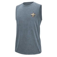 New Orleans Saints MSX by Michael Strahan Warm Up Sleeveless T-Shirt - Gray on sale