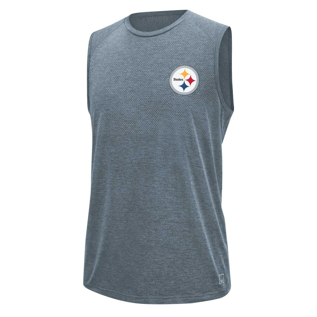 Pittsburgh Steelers MSX by Michael Strahan Warm Up Sleeveless T-Shirt - Gray online
