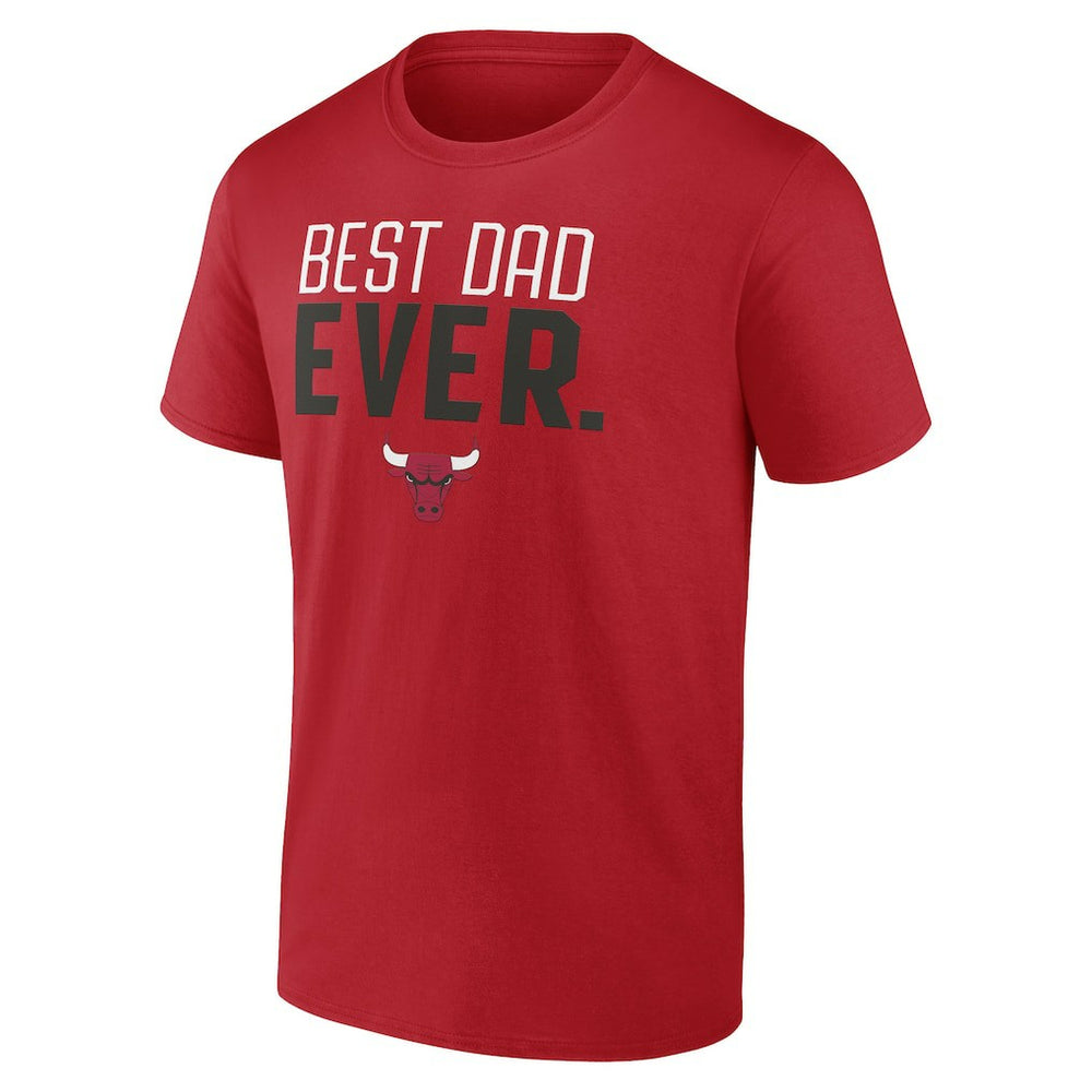 Chicago Bulls Best Dad Ever Logo T-Shirt sale - Red outlet