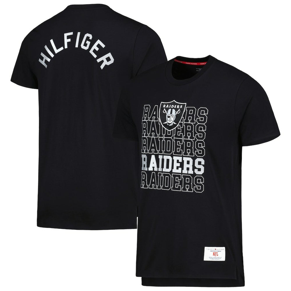 Las Vegas Raiders Tommy Hilfiger Liam T-Shirt - Black outlet