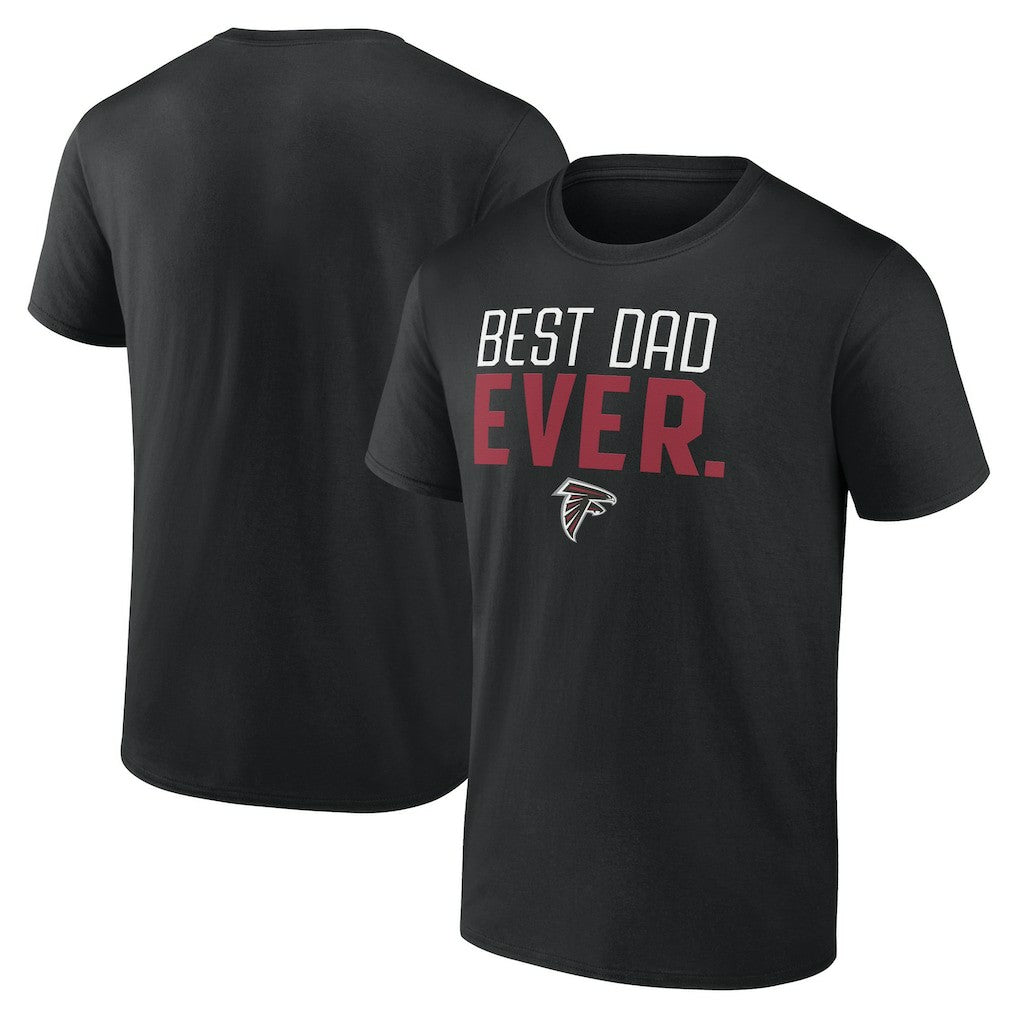 Atlanta Falcons Best Dad Ever Team T-Shirt - Black sale
