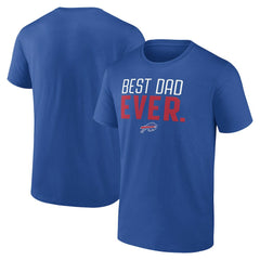 Buffalo Bills Best Dad Ever Team T-Shirt - Royal discount