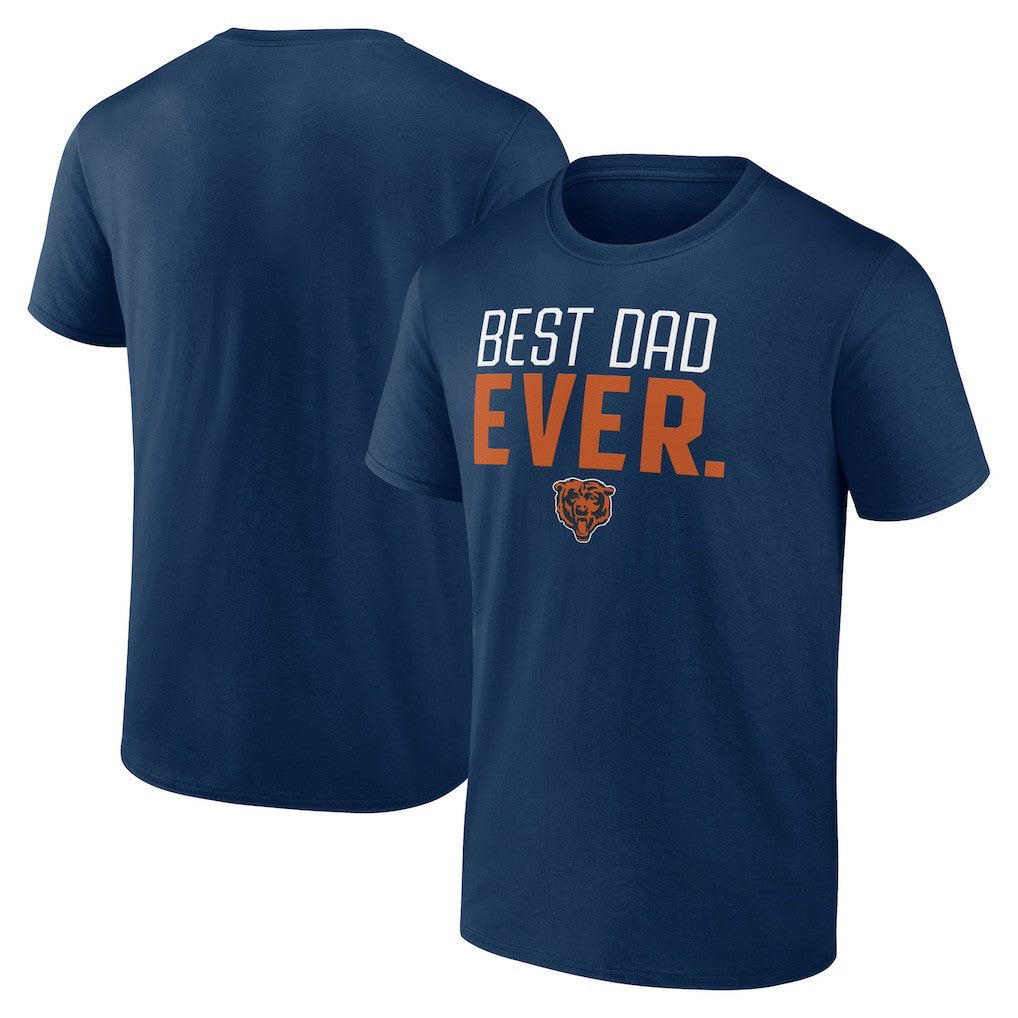 Chicago Bears Best Dad Ever Team T-Shirt - Navy online