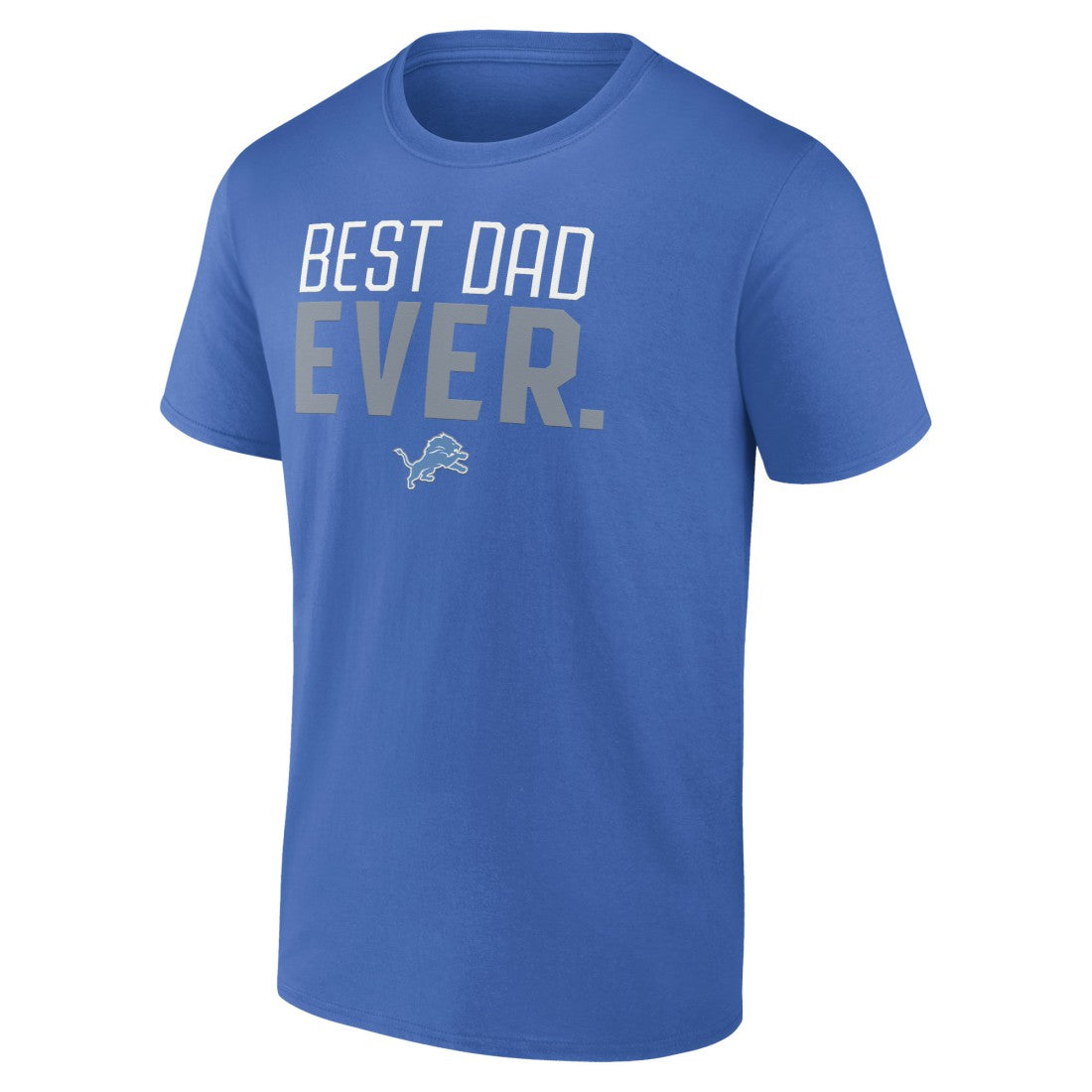 Detroit Lions Best Dad Ever Team T-Shirt - Blue sale