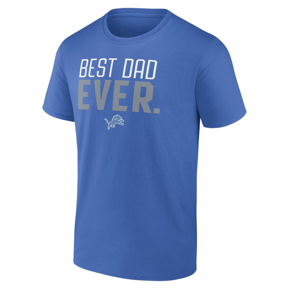 Detroit Lions Best Dad Ever Team T-Shirt - Blue sale
