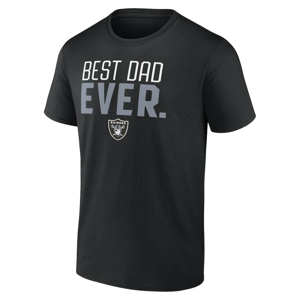 Las Vegas Raiders Best Dad Ever Team T-Shirt - Black for sale