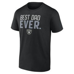 Las Vegas Raiders Best Dad Ever Team T-Shirt - Black for sale