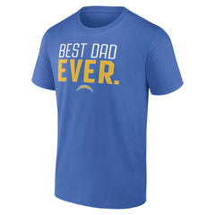 Los Angeles Chargers Best Dad Ever Team T-Shirt - Powder Blue sale