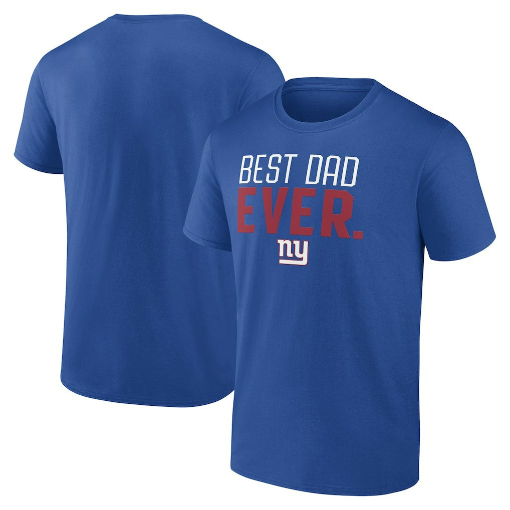 New York Giants Best Dad Ever Team T-Shirt - Royal on sale