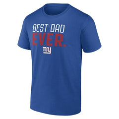 New York Giants Best Dad Ever Team T-Shirt - Royal on sale