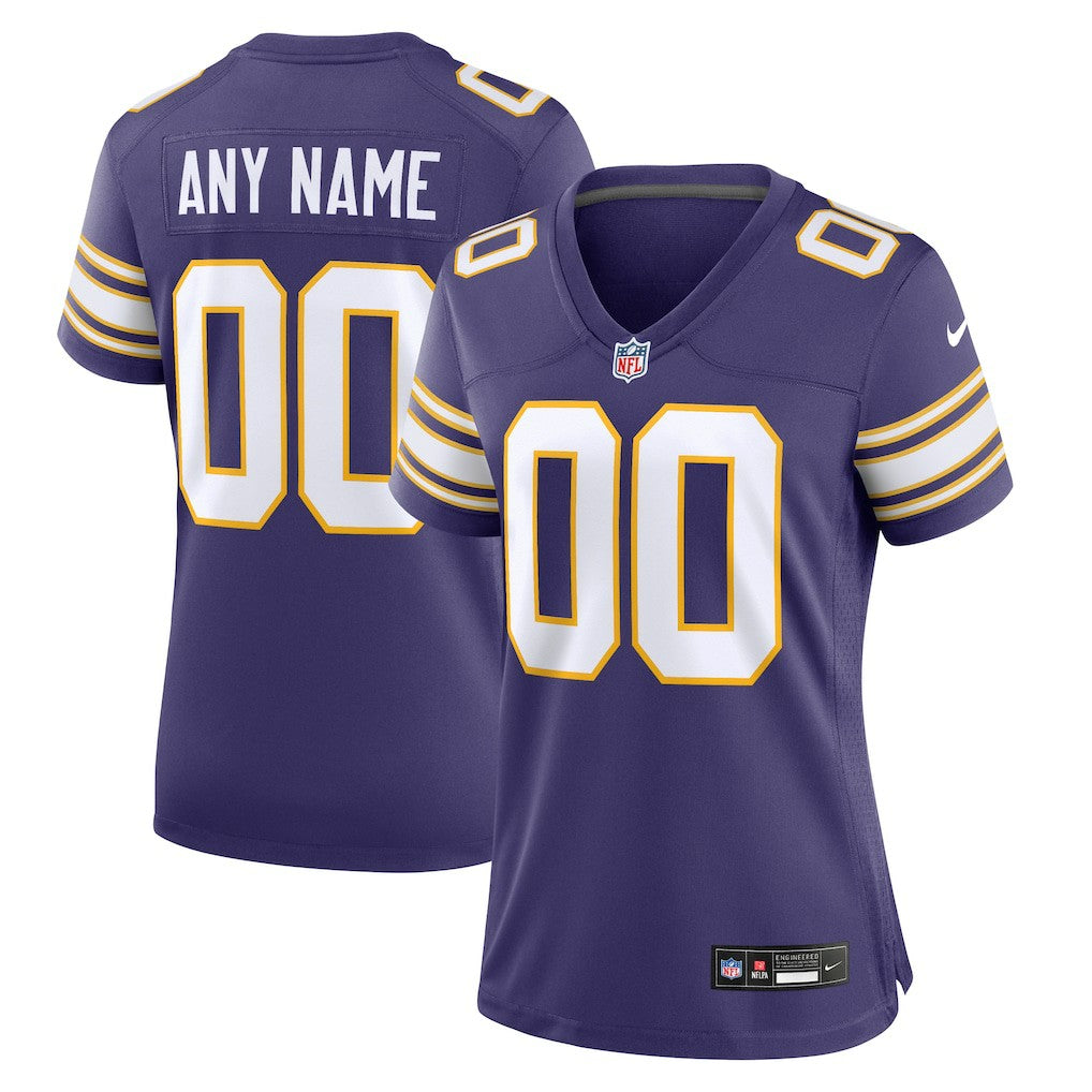 Minnesota Vikings Women's Classic Custom Game Jersey - Purple | Nike on sale