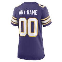 Minnesota Vikings Women's Classic Custom Game Jersey - Purple | Nike on sale