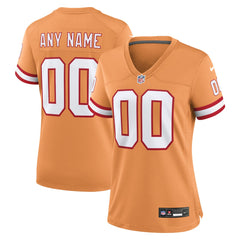 Tampa Bay Buccaneers Women's Custom Throwback Game Jersey - Orange | Nike for sale