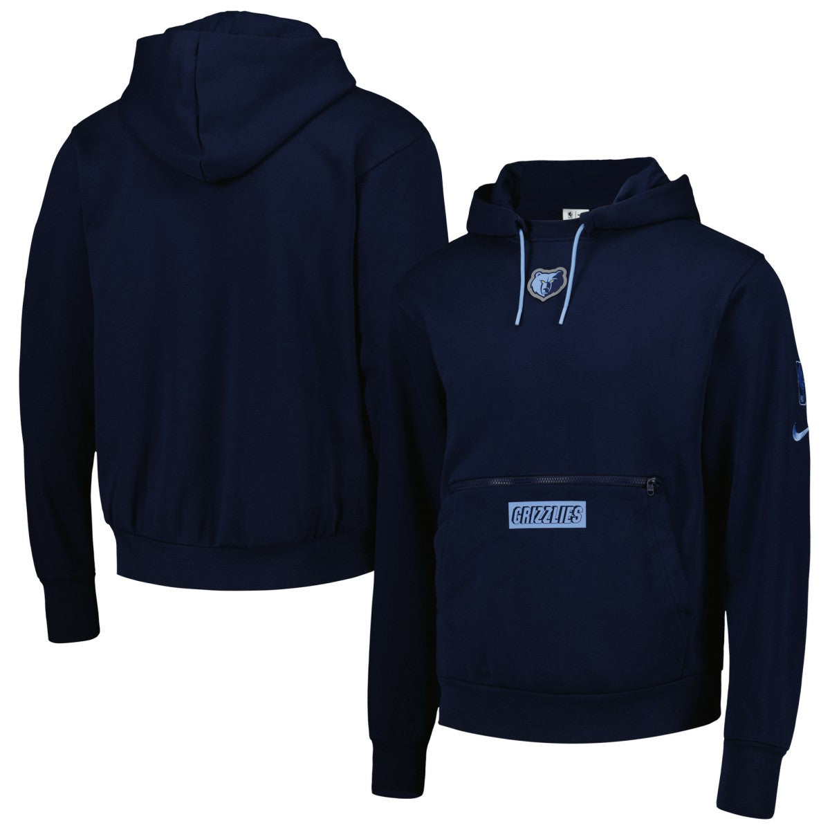 Memphis Grizzlies Courtside Heavyweight Pullover Hoodie - Navy | Nike sale