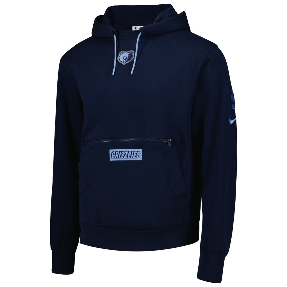 Memphis Grizzlies Courtside Heavyweight Pullover Hoodie - Navy | Nike sale