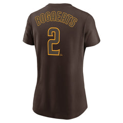 Xander Bogaerts San Diego Padres Women's Name & Number T-Shirt - Brown | Nike