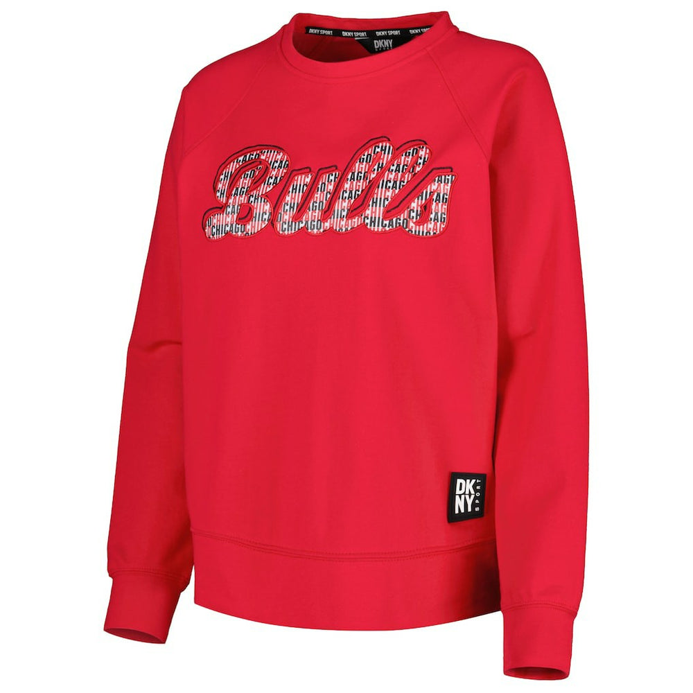 Chicago Bulls DKNY Sport Women's Regina Raglan Pullover Sweatshirt sale - Red online