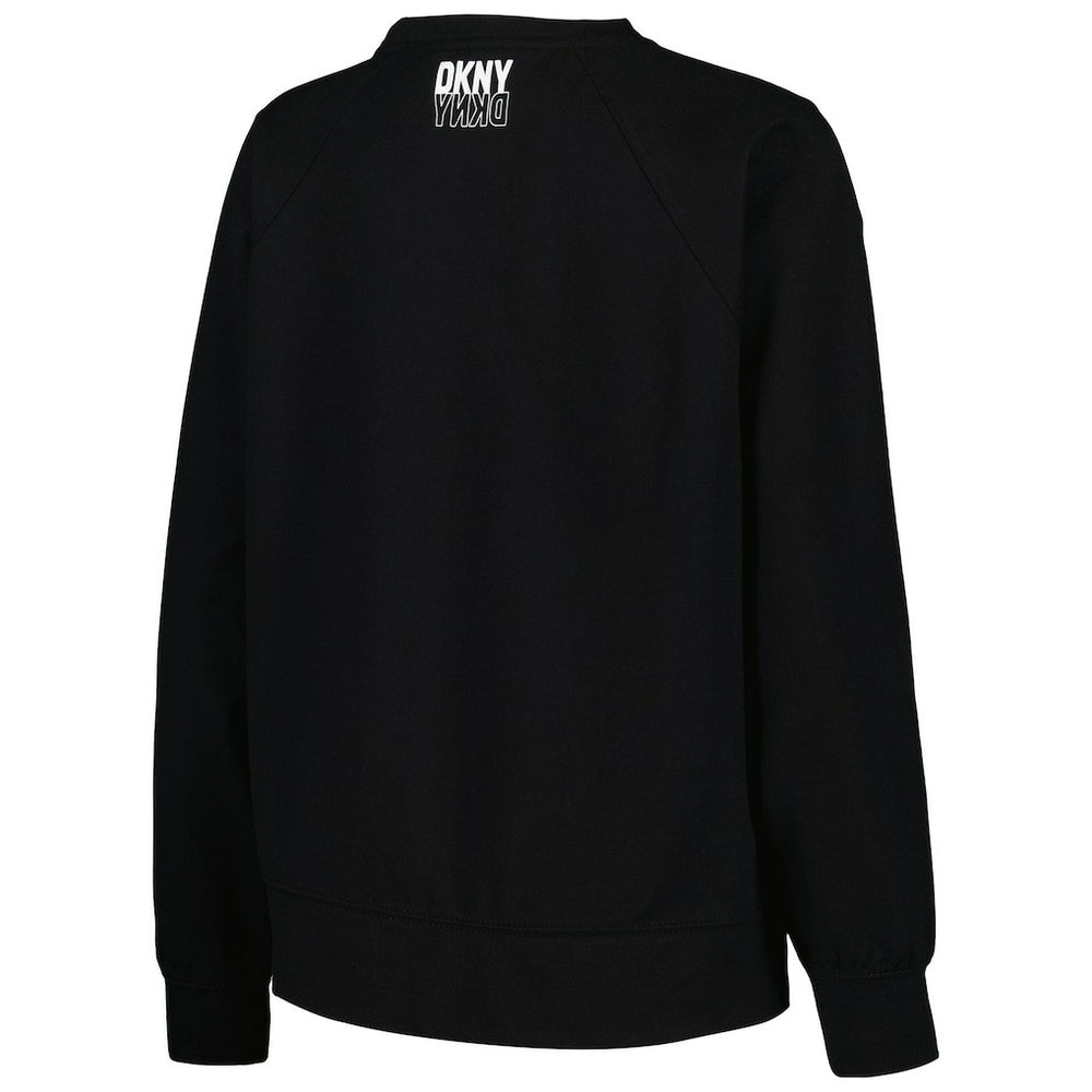 Brooklyn Nets DKNY Sport Women's Regina Raglan Pullover Sweatshirt - Black discount