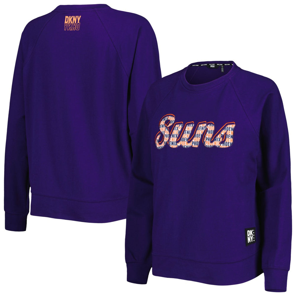 Phoenix Suns DKNY Sport Women's Regina Raglan Pullover Sweatshirt - Purple shop