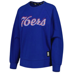 Philadelphia 76ers DKNY Sport Women's Regina Raglan Pullover Sweatshirt - Royal cheap