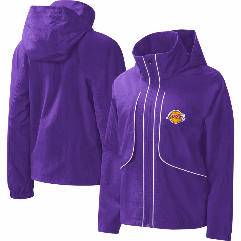 Los Angeles Lakers G-III 4Her by Carl Banks Women's Last Shot Full-Zip Hoodie - Purple cheap