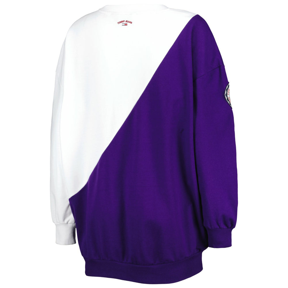 Los Angeles Lakers Tommy Jeans Women's Ariel Pullover Sweatshirt - Purple/White for sale