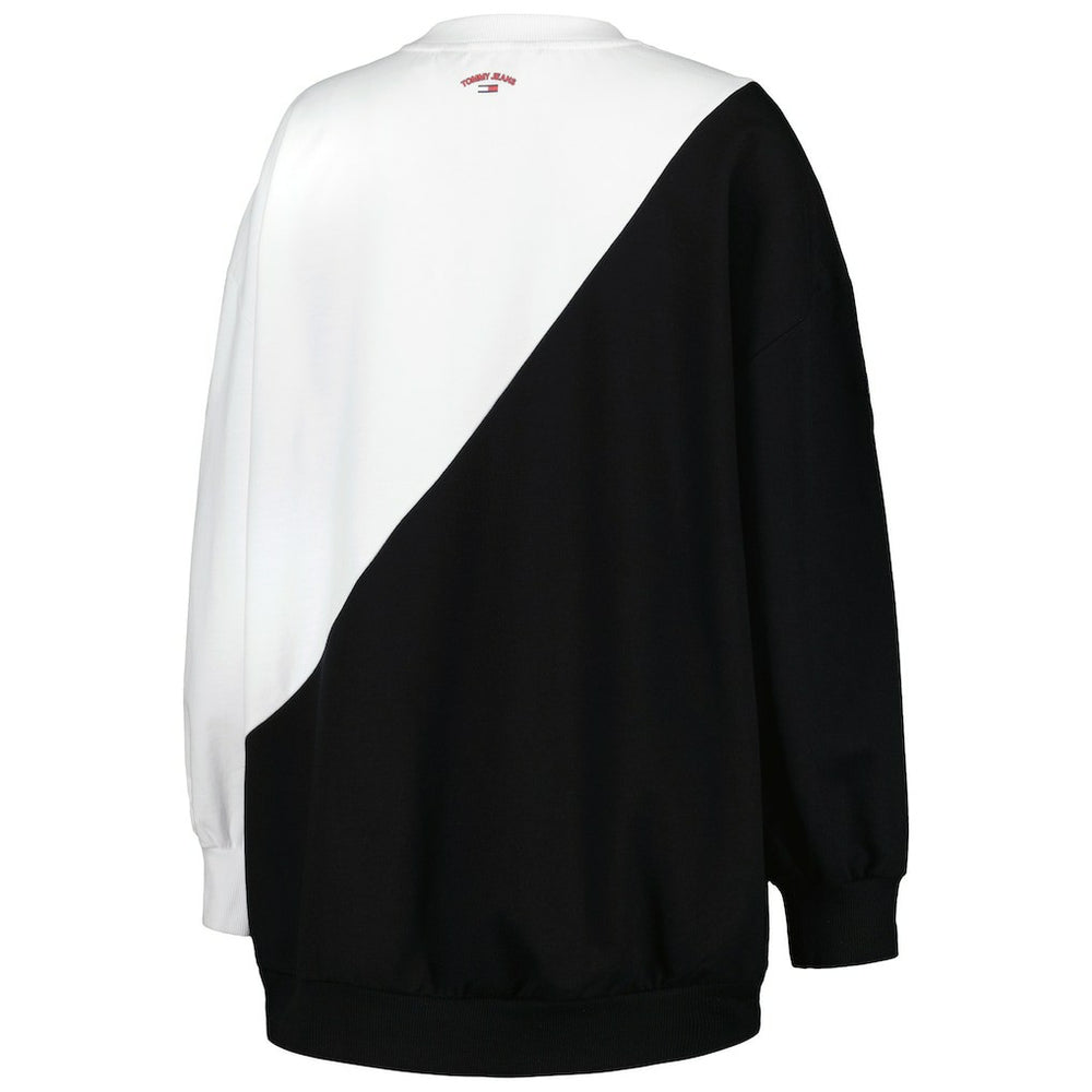 Brooklyn Nets Tommy Jeans Women's Ariel Pullover Sweatshirt - Black/White on sale