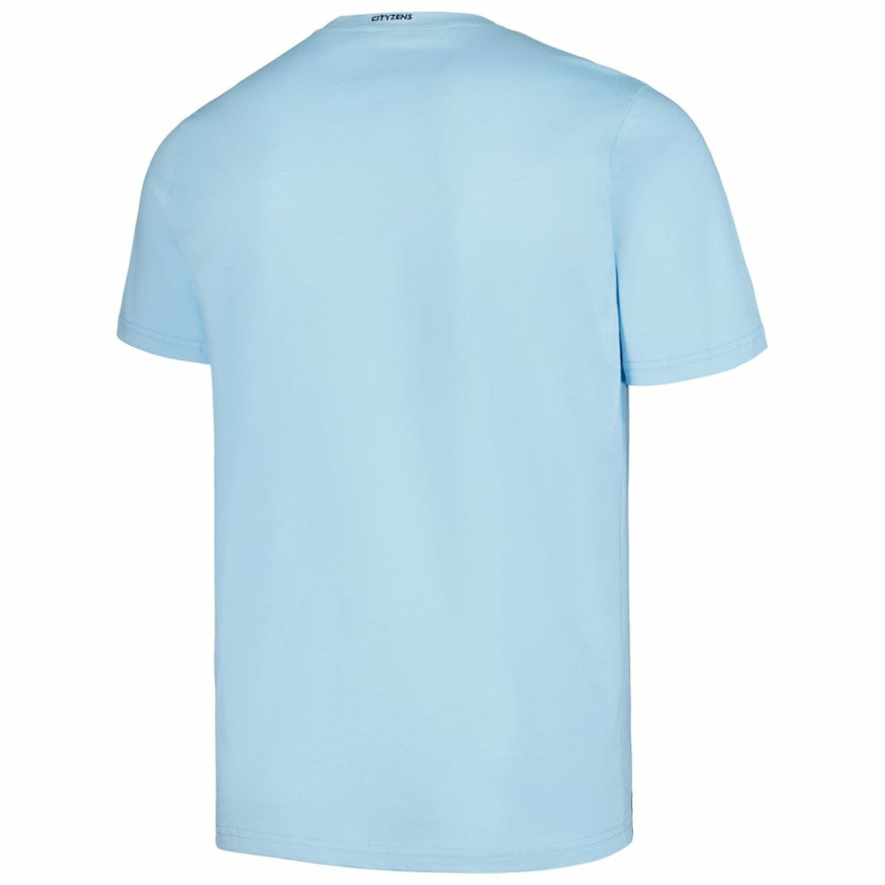 Manchester City Established Relaxed Fit T-Shirt - Sky Blue shop