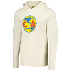 Club America Long Sleeve Hoodie T-Shirt - Cream cheap
