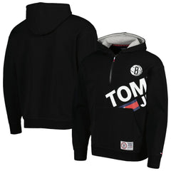 Brooklyn Nets Tommy Jeans Bernard Half-Zip Hoodie - Black online