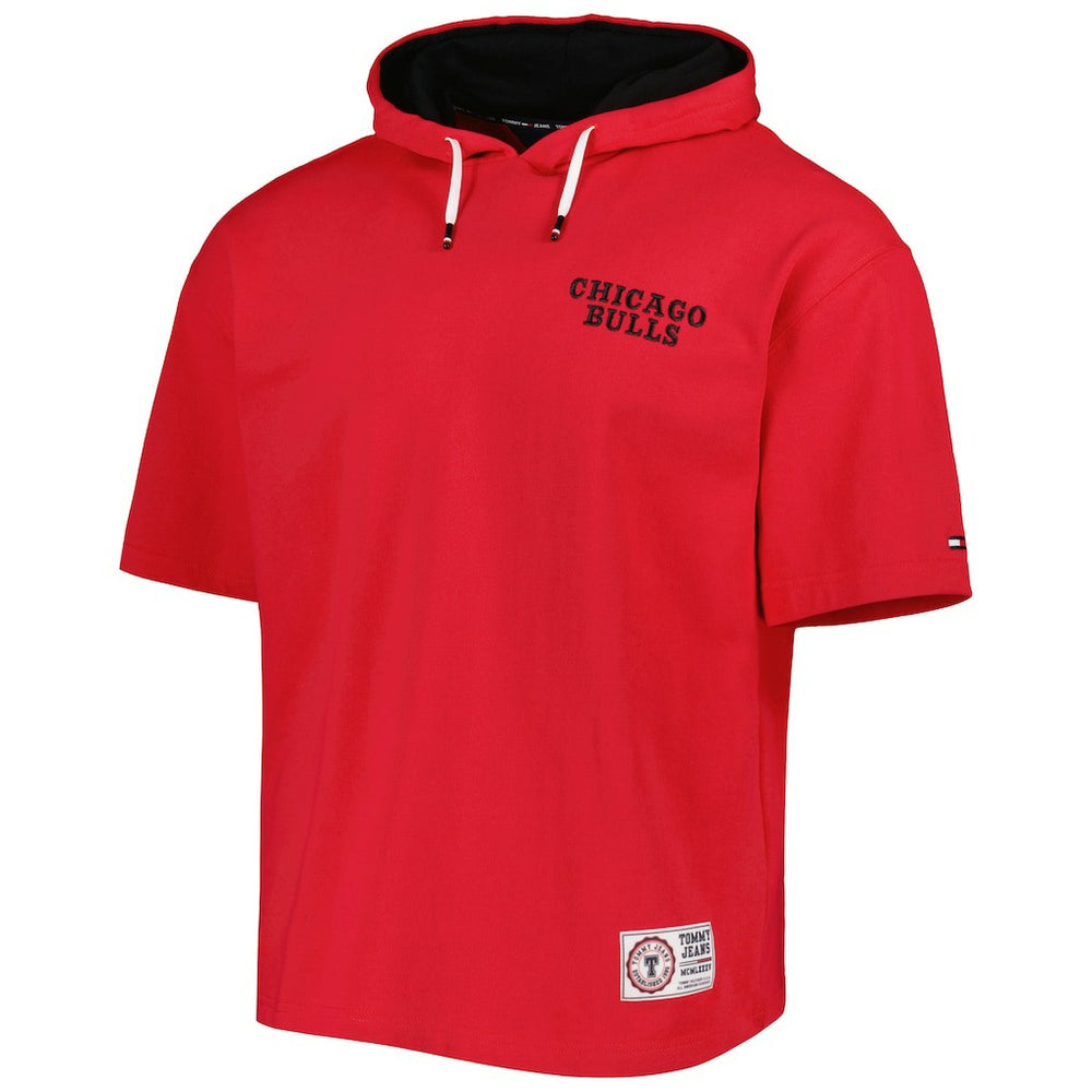 Chicago Bulls Tommy Jeans Matthew 2-In-1 T-Shirt & Hoodie Combo Set - Red/White sale