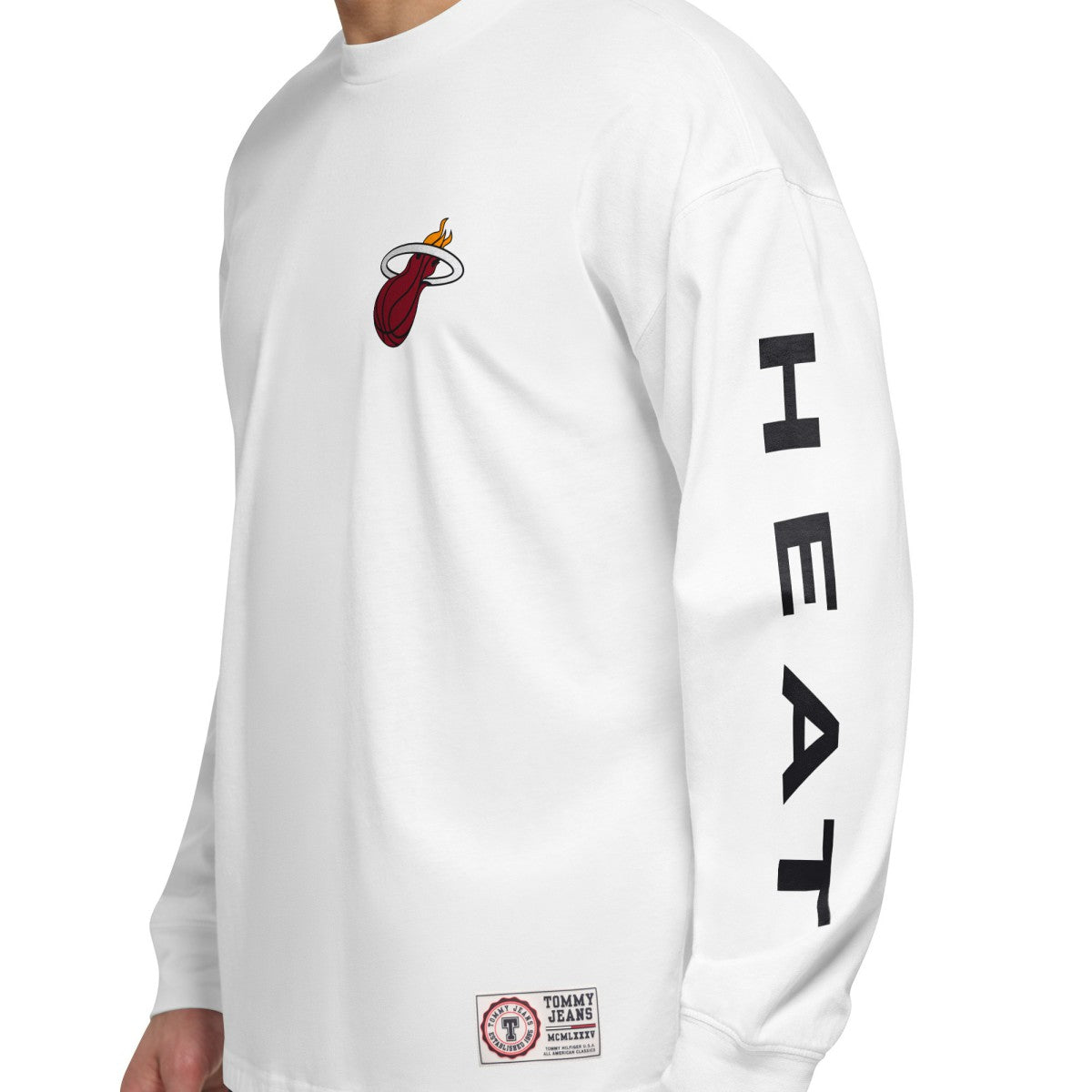 Miami Heat Tommy Jeans Matthew 2-In-1 T-Shirt & Hoodie Combo Set - Black/White for sale