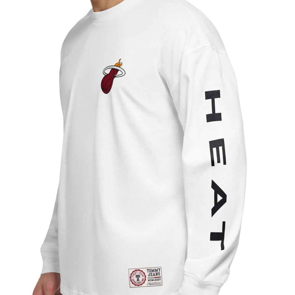 Miami Heat Tommy Jeans Matthew 2-In-1 T-Shirt & Hoodie Combo Set - Black/White for sale