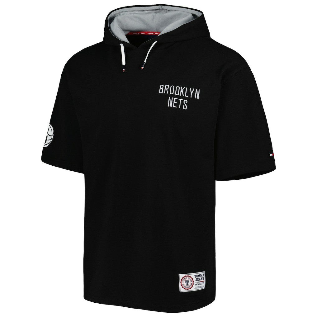Brooklyn Nets Tommy Jeans Matthew 2-In-1 T-Shirt & Hoodie Combo Set - Black/White cheap