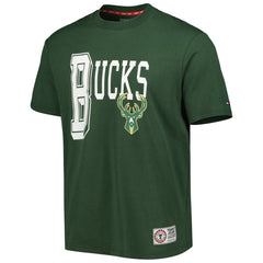 Milwaukee Bucks Tommy Jeans Mel Varsity T-Shirt - Hunter Green online
