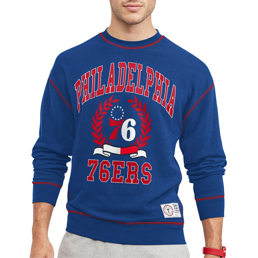 Philadelphia 76ers Tommy Jeans Peter French Terry Pullover Sweatshirt - Royal online