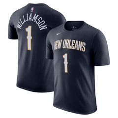 Zion Williamson New Orleans Pelicans Icon 2022/23 Name & Number T-Shirt - Navy | Nike online