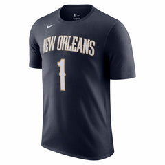 Zion Williamson New Orleans Pelicans Icon 2022/23 Name & Number T-Shirt - Navy | Nike online