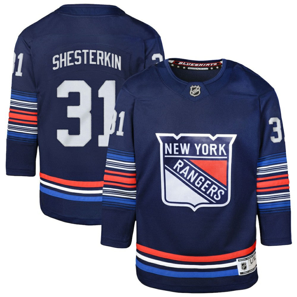 Igor Shesterkin New York Rangers Youth Alternate Premier Player Jersey Navy